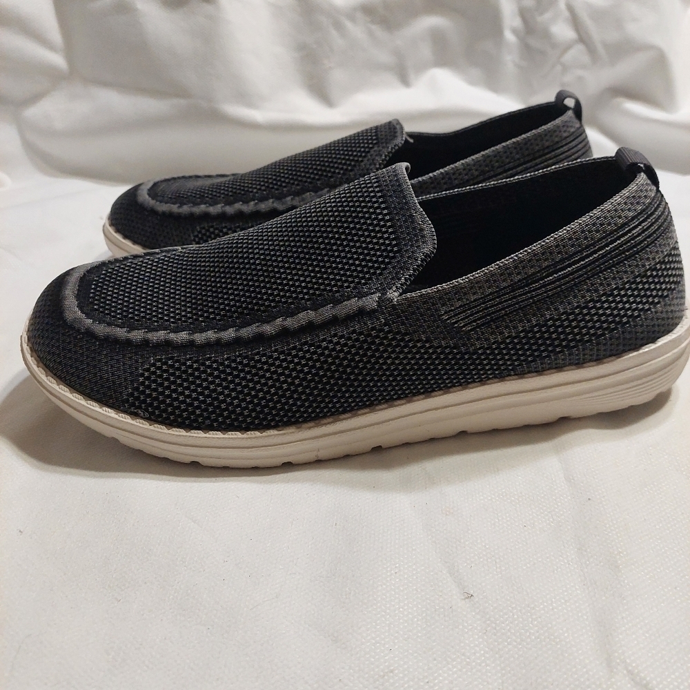 Itazero Black Slip On Shoes Lightweight‎ Canvas Men Size 8 Casual Loafers Mesh